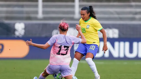 Marta será a camisa 10 do Brasil nas Olimpíadas. Ricardo Moreira/Getty Images.