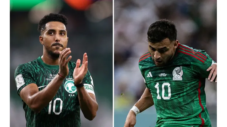 Getty Images/Michael Steele e Agif/Pedro Martins - Arábia Saudita e México se enfrentam