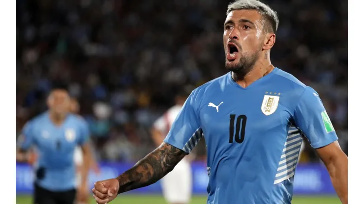 Raul Martinez/Getty Images. Arrascaeta estreou pela seleção uruguaia na derrota para Portugal
