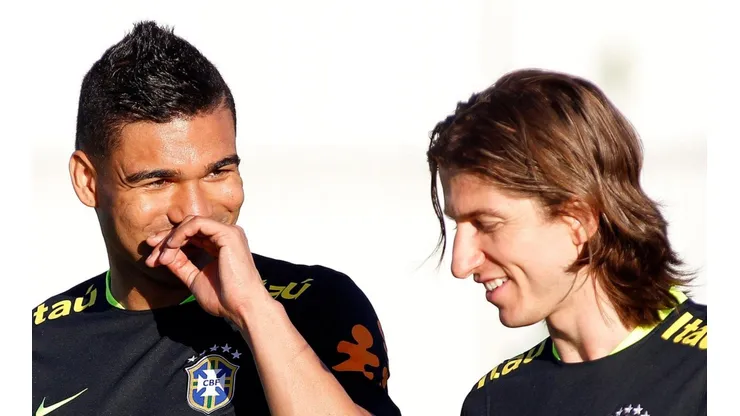 Foto: Daniel Vorley/AGIF - Casemiro e Filipe Luís