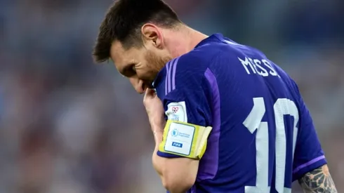 Messi lamenta o pênalti perdido – Juan Luis Diaz/Getty Images