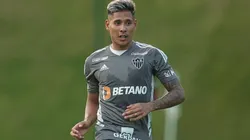 Foto: (Pedro Souza/Atlético) - Zaracho virou dúvida para o jogo entre Atlético e Millonarios, pela Libertadores