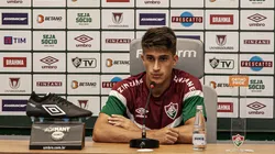 Foto: Marcelo Gonçalves/FFC - Gabriel Pirani foi apresentado no Fluminense