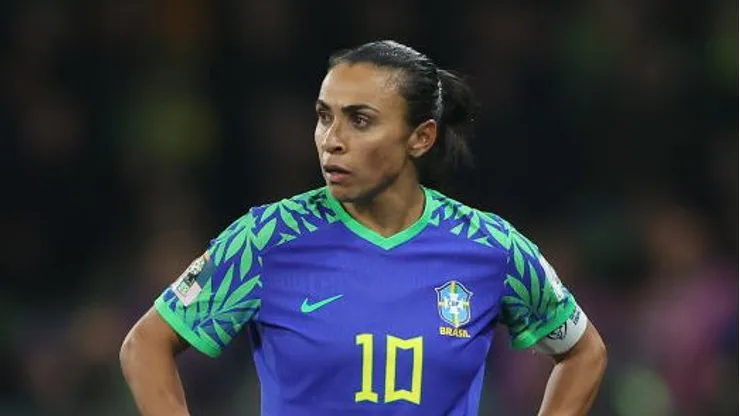 Marta na Seleção Brasileira Feminina. Foto: Robert Cianflone/Getty Images