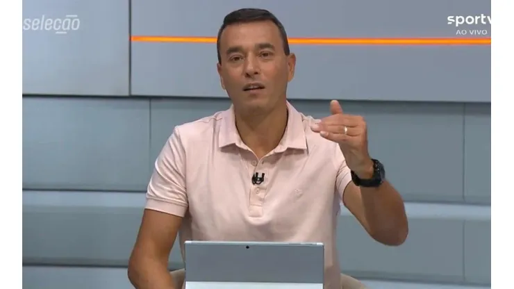 Foto: Reprodução/SporTV - Rizek: apresentou reclamou de horário de jogo do Vasco