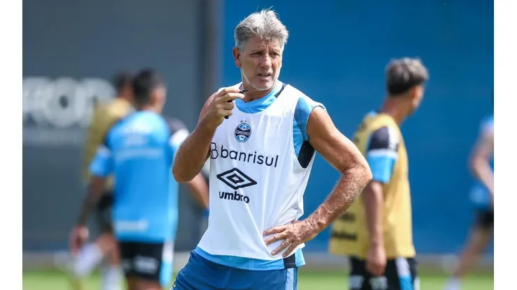 Foto: Lucas Uebel/Grêmio/Divulgação - Renato: técnico viu destaque do Grêmio ser baixa em treino