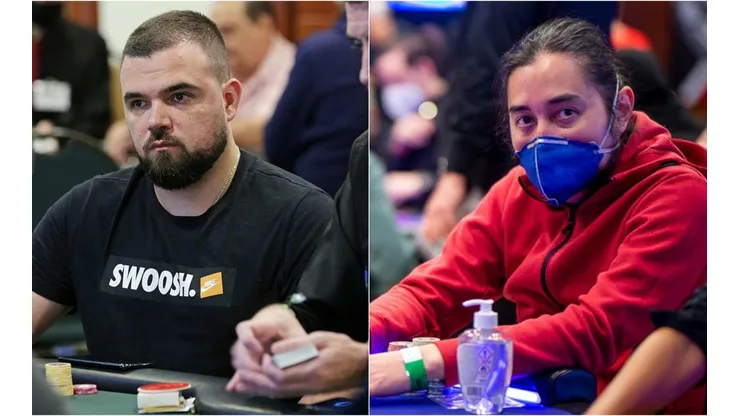 Pedro PAdilha e Rodrigo Seiji representaram o brasil em decisão de poker online (Fotos: Luis Bertazini/Divulgação BSOP e Danny Maxwell/Divulgação/PokerStars)