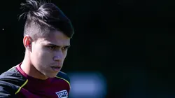SAO PAULO - SP - 02/06/2017 - TREINO DO SAO PAULO - Luiz Araujo durante treino do Sao Paulo no CT da Barra Funda. Foto: Marcello Zambrana/AGIF