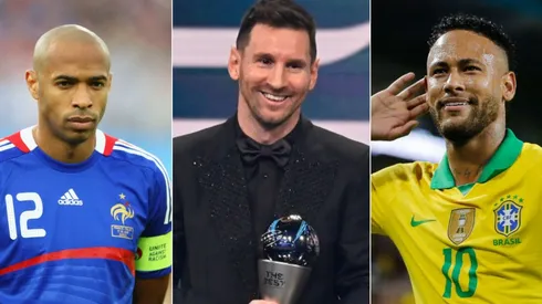 Fotos: Getty Images - Thierry Henry, Messi e Neymar