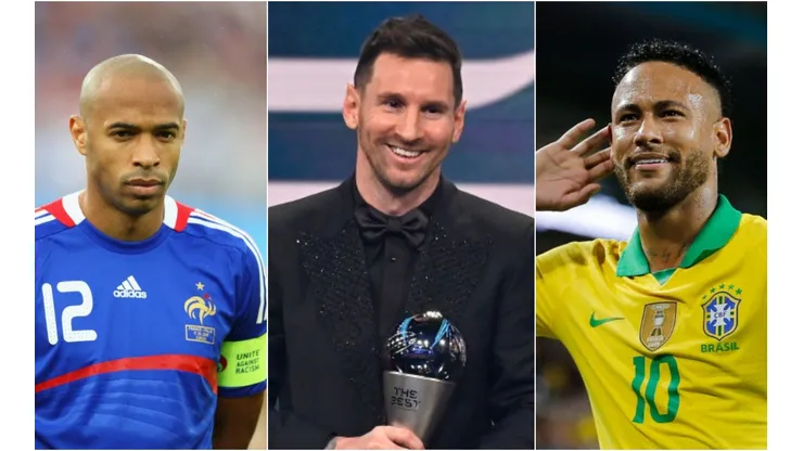 Fotos: Getty Images - Thierry Henry, Messi e Neymar