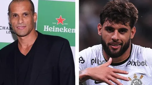 Foto Rivaldo: Stephen Lovekin/Getty Images for Heineken - Foto Yuri: Foto: Ettore Chiereguini/AGIF - Rivaldo acredita que Yuri Alberto pode ganhar rival no Corinthians