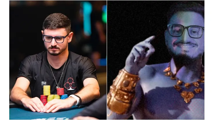 Allan Mello participou de divertida postagem do "Samba Poker Team" (Foto: Joe Giron/PCA e Reprodução instagram oficial Samba Poker Team @sambapoker)