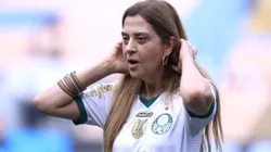 SP - BARUERI - 09/03/2024 - PAULISTA 2024, PALMEIRAS X BOTAFOGO-SP - leila pereira presidente do Palmeiras antes da partida contra o Botafogo-SP no estadio Arena Barueri pelo campeonato Paulista 2024. Foto: Marcello Zambrana/AGIF