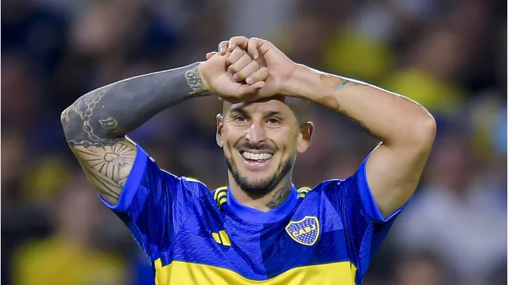 Benedetto durante partida do Boca Juniors. Foto: Marcelo Endelli/Getty Images
