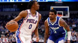 Maxey contra Irving no começo deste mês