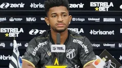 Foto: (Israel Simonton/Ceará SC) - Warley durante coletiva no Ceará nesta terça (28)