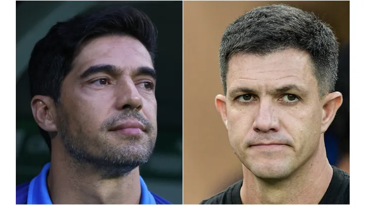 Foto: Thiago Ribeiro/Ettore Chiereguini/AGIF - Abel Ferreira do Palmeiras e Maurício Barbieri do Vasco