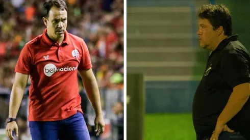 Foto 1: Dado Cavalcanti, técnico do Náutico – Por: Rafael Vieira/AGIF; Foto 2: Fernando Marchiori, treinador do ABC – Por: Aldo Carvalho/AGIF