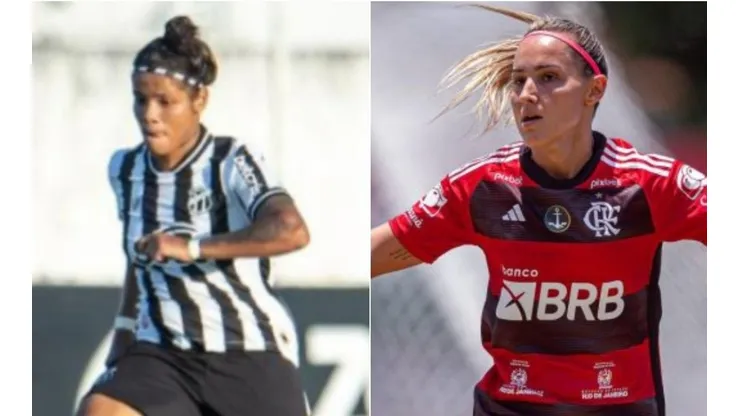 Foto: Paula Reis / Flamengo/ foto:Divulgação Ceará
