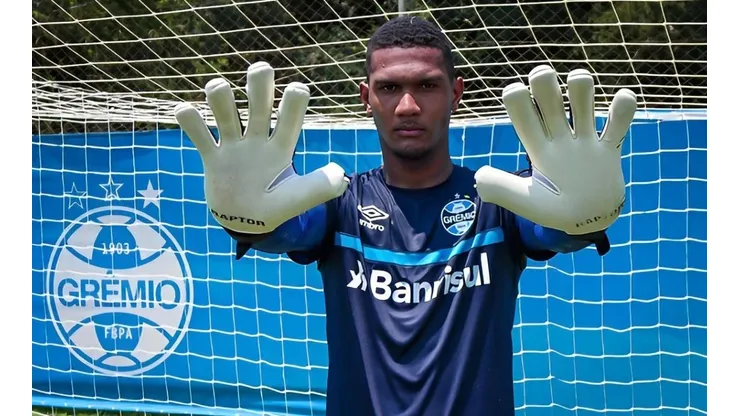 Foto: Rodrigo Faturri/Grêmio - Adriel defendeu duas cobranças de pênaltis na semifinal contra o Ypiranga