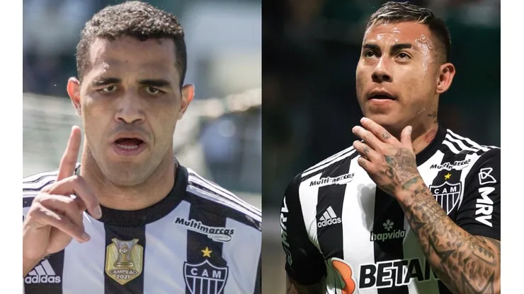 Fotos: Robson Mafra/AGIF e Marcello Zambrana/AGIF - Kardec e Vargas: dupla está com futuro definido no Atlético
