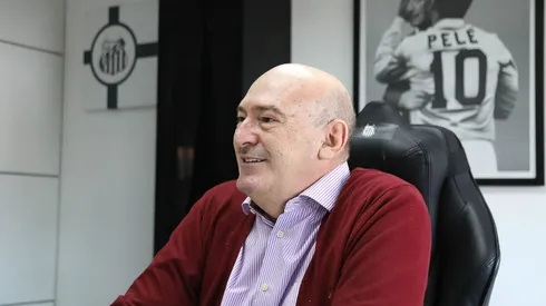 Rueda, presidente do Santos – Foto: Pedro Guerra/Santos FC