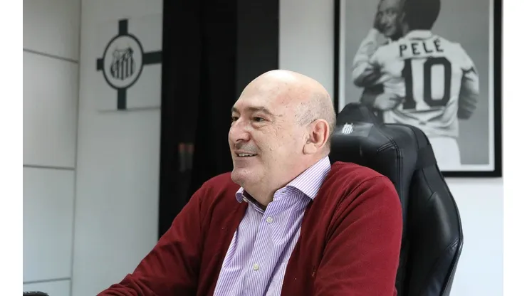 Rueda, presidente do Santos - Foto: Pedro Guerra/Santos FC