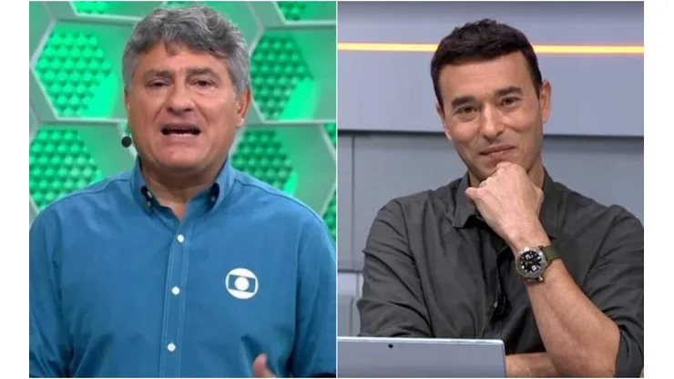 Foto: Reprodução - Os clubes de coração dos jornalistas Cléber Machado e André Rizek