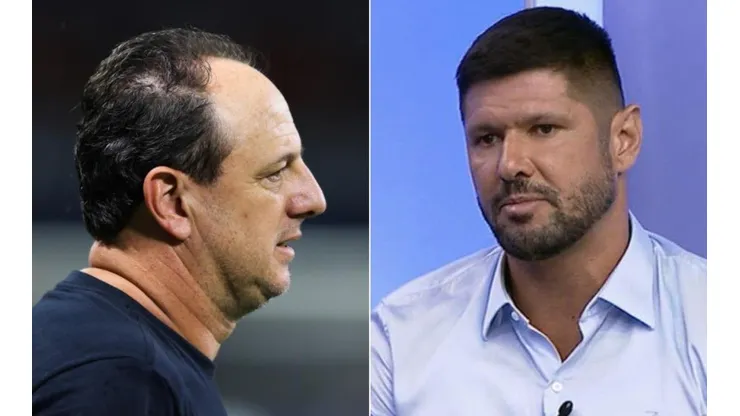 Foto 1: Marcello Zambrana/AGIF / Foto 2: Reprodução/ESPN - Rogério Ceni vive período conturbado no SPFC.