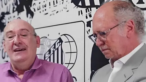 Foto: Reprodução / Santos TV - Rueda e Falcão não tem agradado muito os torcedores.