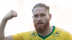 MT - CUIABA - 30/03/2024 - FINAL MATO-GROSSENSE 2024, CUIABA X UNIAO RONDONOPOLIS - Isidro Pitta jogador do Cuiaba comemora seu gol durante partida contra o Uniao Rondonopolis no estadio Arena Pantanal pelo campeonato Mato-grossense 2024.