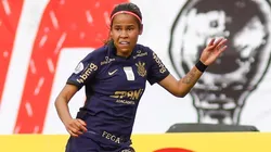 Foto: Rodrigo Gazzanel / Ag. Corinthians - Vic Albuquerque durante a final do Paulistão de 2021.