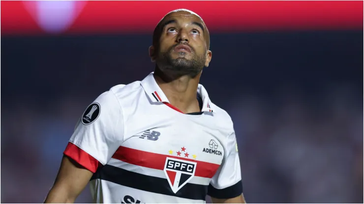 Foto: Alexandre Schneider/Getty Image - Lucas Moura em jogo do SPFC