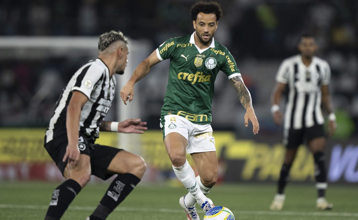 Botafogo vence o Palmeiras por 1 a 0 no Campeonato Brasileiro