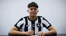 Filho do goleiro Bruno, Bruninho Samudio assina com Botafogo. Foto: Divulgação/Site Oficial do Botafogo