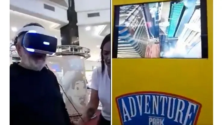 Idoso diverte web ao se empolgar com óculos de realidade virtual e acabar derrubando equipamento