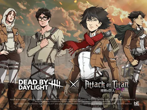 Dead by Daylight revela crossover com Attack on Titan, com skins de titans e do esquadrão