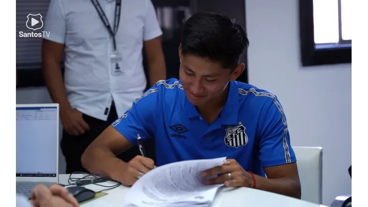 Foto: Reprodução Santos TV/YouTube | Miguelito pelo Santos