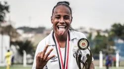 Atacante conquistou o primeiro título pelo clube. Divulgação/Reinaldo Campos/Assessoria.