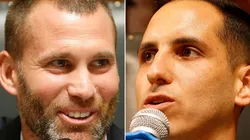 Fotos: Vitor Silva/Botafogo/Divulgação - Joel Carli e Gatito Fernández: defensores estão em fim de contrato