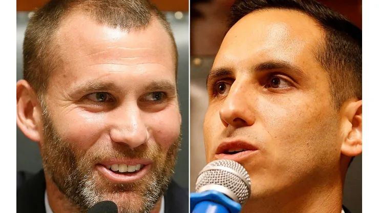 Fotos: Vitor Silva/Botafogo/Divulgação - Joel Carli e Gatito Fernández: defensores estão em fim de contrato