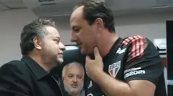 Foto: Reprodução SPFC TV/YouTube - Casares, Belmonte e Ceni