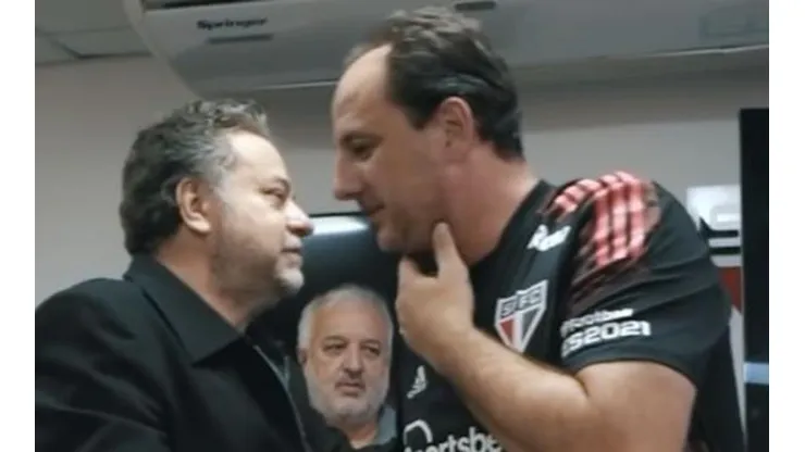 Foto: Reprodução SPFC TV/YouTube - Casares, Belmonte e Ceni
