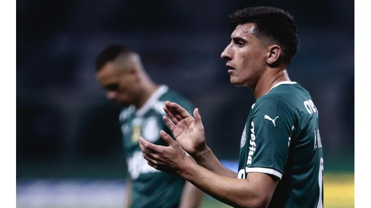 Merentiel com a camisa do Palmeiras (Foto: Ettore Chiereguini/AGIF)