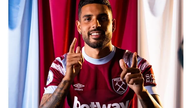 Foto: Divulgação/West Ham - Emerson Palmieri, ex-Santos, vai defender o West Ham pelas próximas quatro temporadas