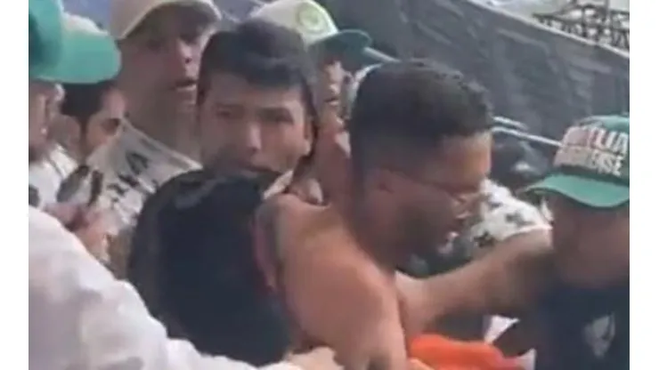 Reprodução / Jovem Pan/ "Em nenhum momento premeditei entrar lá para zombar deles"; Flamenguista agredido desabafa sobre ocorrido em jogo com Palmeiras.
