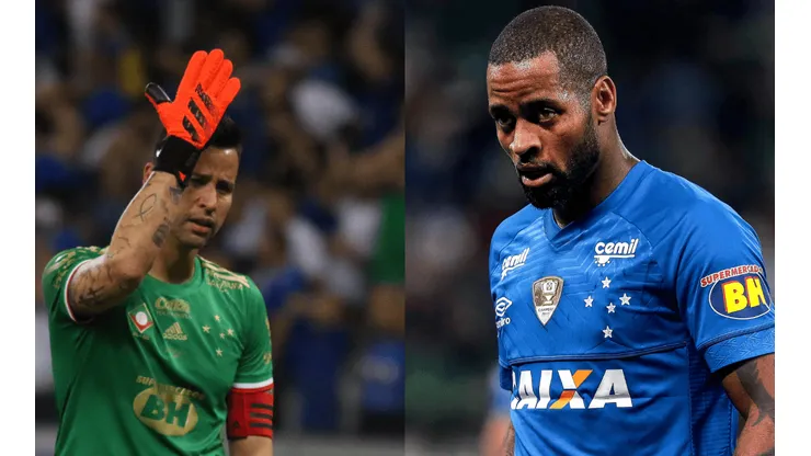 Foto: Fernando Moreno/AGIF I Foto: Ale Cabral/AGIF - Palinha detonou medalhões que estavam na Raposa em 2019