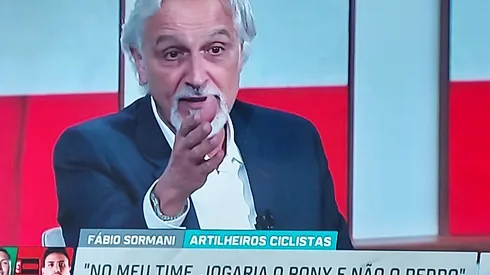 Foto: Reprodução/ESPN – Sormani crê que gol de Pedro não foi uma bicicleta, como o de Rony, do Palmeiras