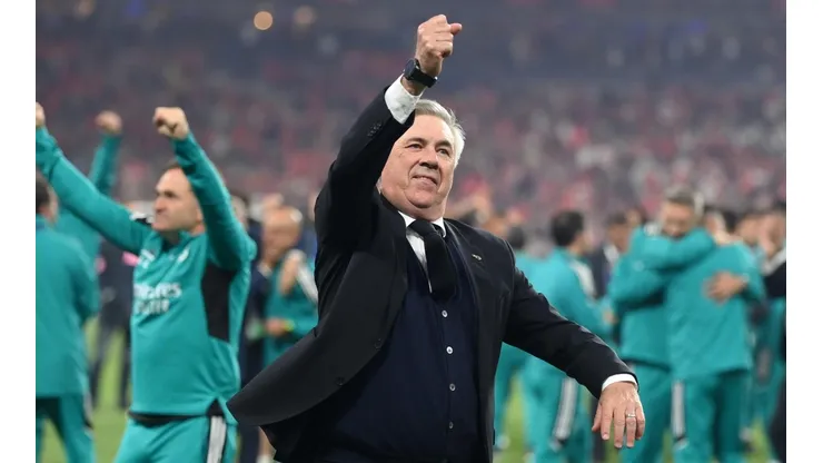 Getty Images / David Ramos / Equipe - Ancelotti, treinador do Real Madrid.