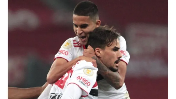 Foto: Rubens Chiri / saopaulofc.net. Rodrigo Nestor e Igor Gomes, revelados pelo São Paulo, foram sondados pelo Botafogo no início de 2022